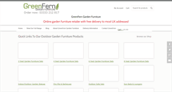 Desktop Screenshot of greenferngardenfurniture.co.uk