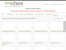 Tablet Screenshot of greenferngardenfurniture.co.uk